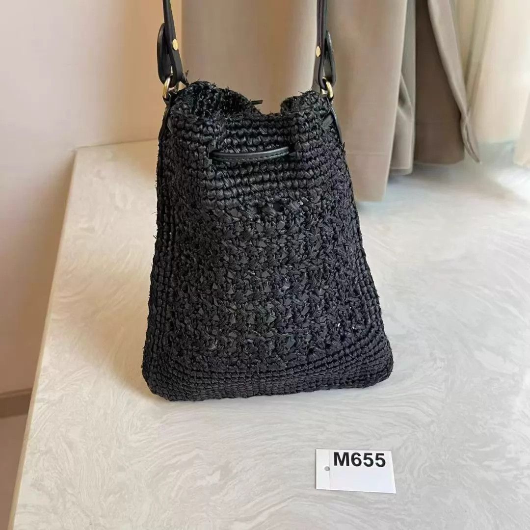 Miu Miu MIU MIU Mini Straw Black Bag Like New M655 Size ONE SIZE - 7 Thumbnail