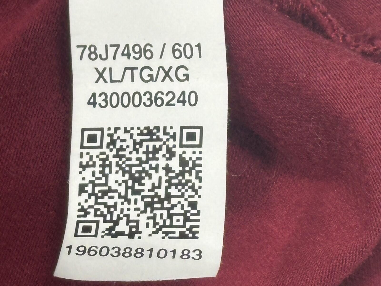 Uniqlo Tommy Hilfiger Cotton Crew Neck Logo T-Shirt Red Mens XL Size US L / EU 52-54 / 3 - 7 Thumbnail