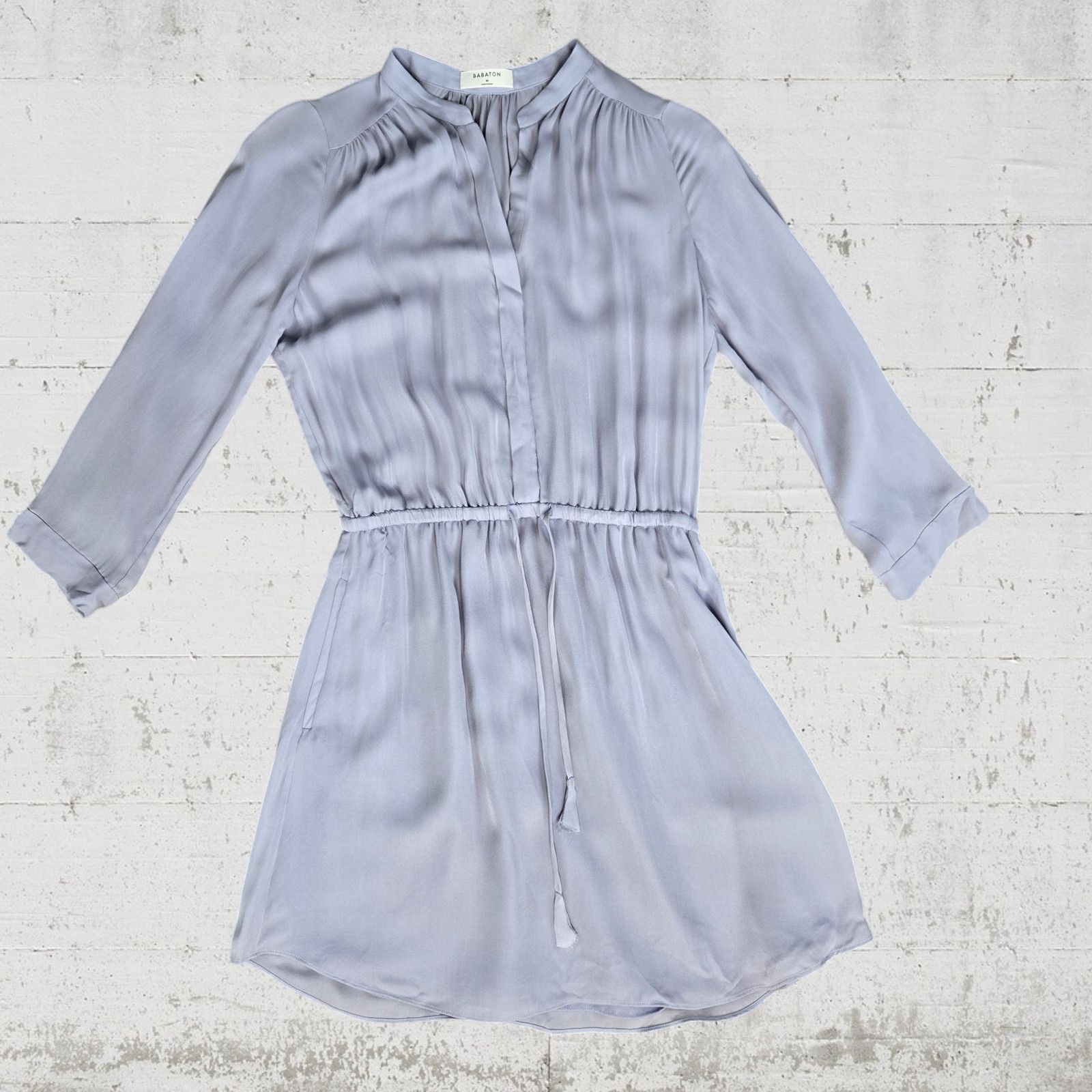 Aritzia Aritzia Babaton Bennett Silk Mini Dress Lilac Size Medium Size M / US 6-8 / IT 42-44 - 2 Thumbnail