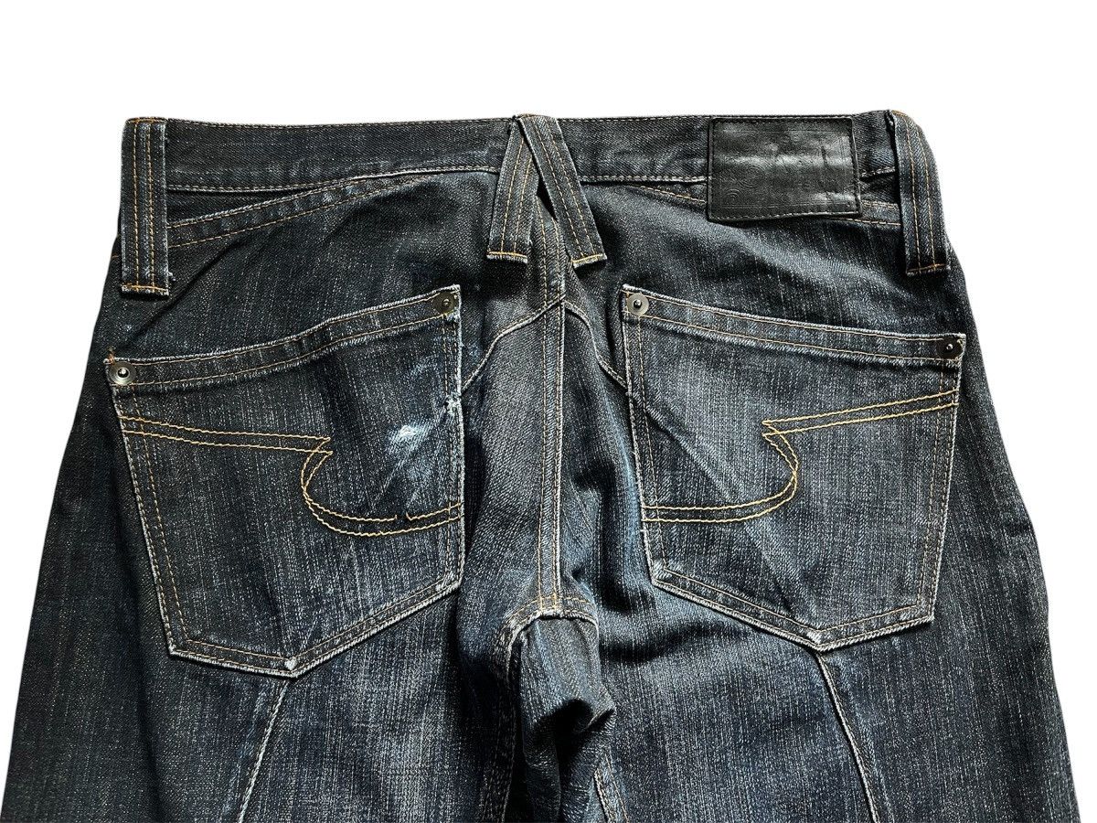 Le Grande Bleu (L.G.B.) Vintage Semantic design flare jeans if six was nine Size US 32 / EU 48 - 4 Thumbnail