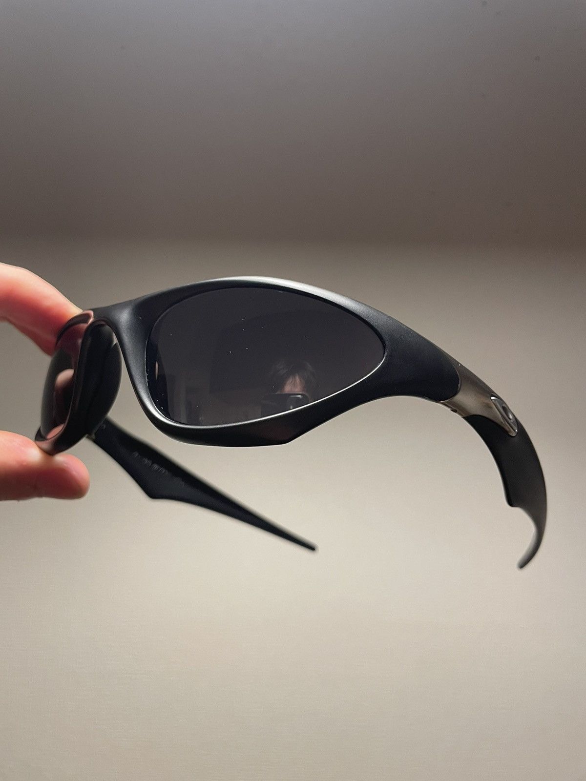 OAKLEY SCAR MATTE BLACK SILVER SUNGLASSES