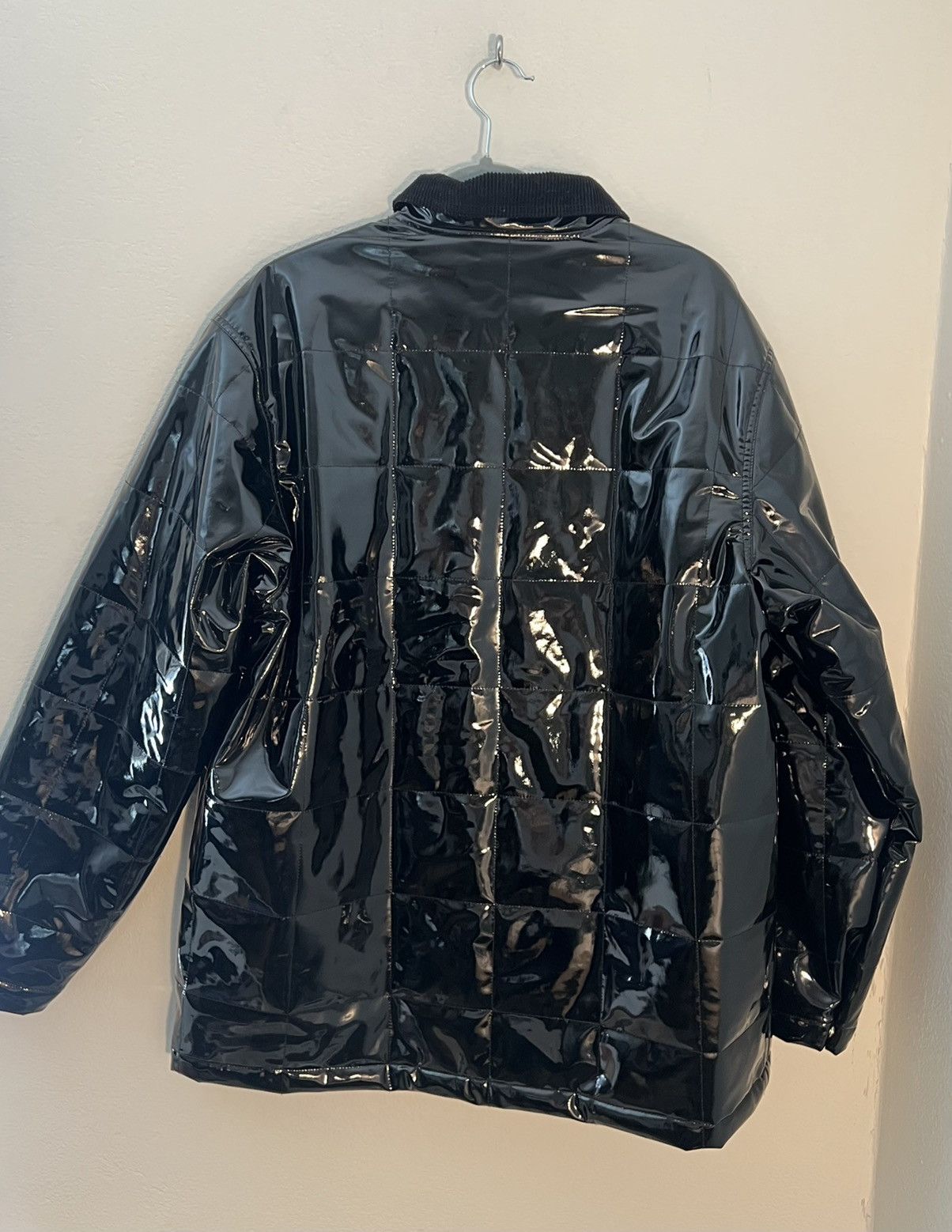 Supreme SS18 Supreme Quilted Patent Vinyl Chore Jacket Size US XL / EU 56 / 4 - 2 Thumbnail