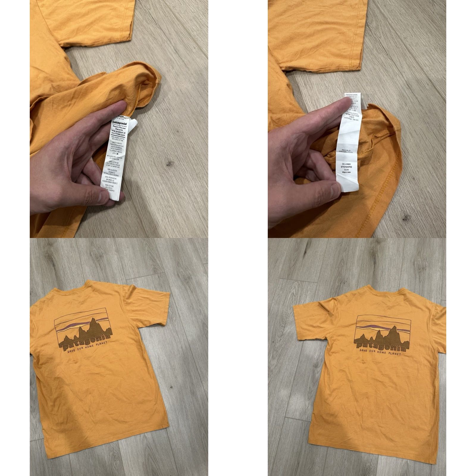 Patagonia NWT Patagonia T-Shirt Men Small S Orange 73 Skyline Organic Shirt Mens Size US S / EU 44-46 / 1 - 8 Thumbnail