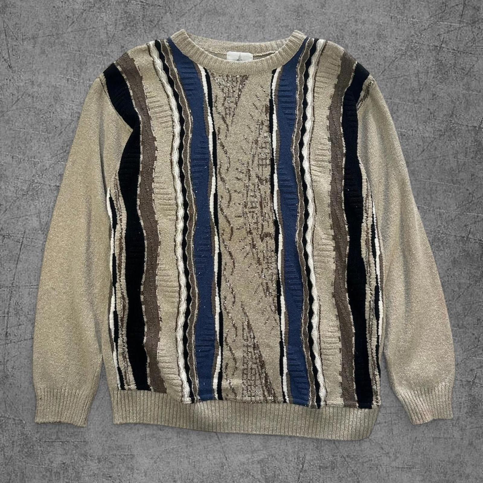 London Fog Vintage 90s London Fog 3D Knit Size US L / EU 52-54 / 3 - 1 Thumbnail