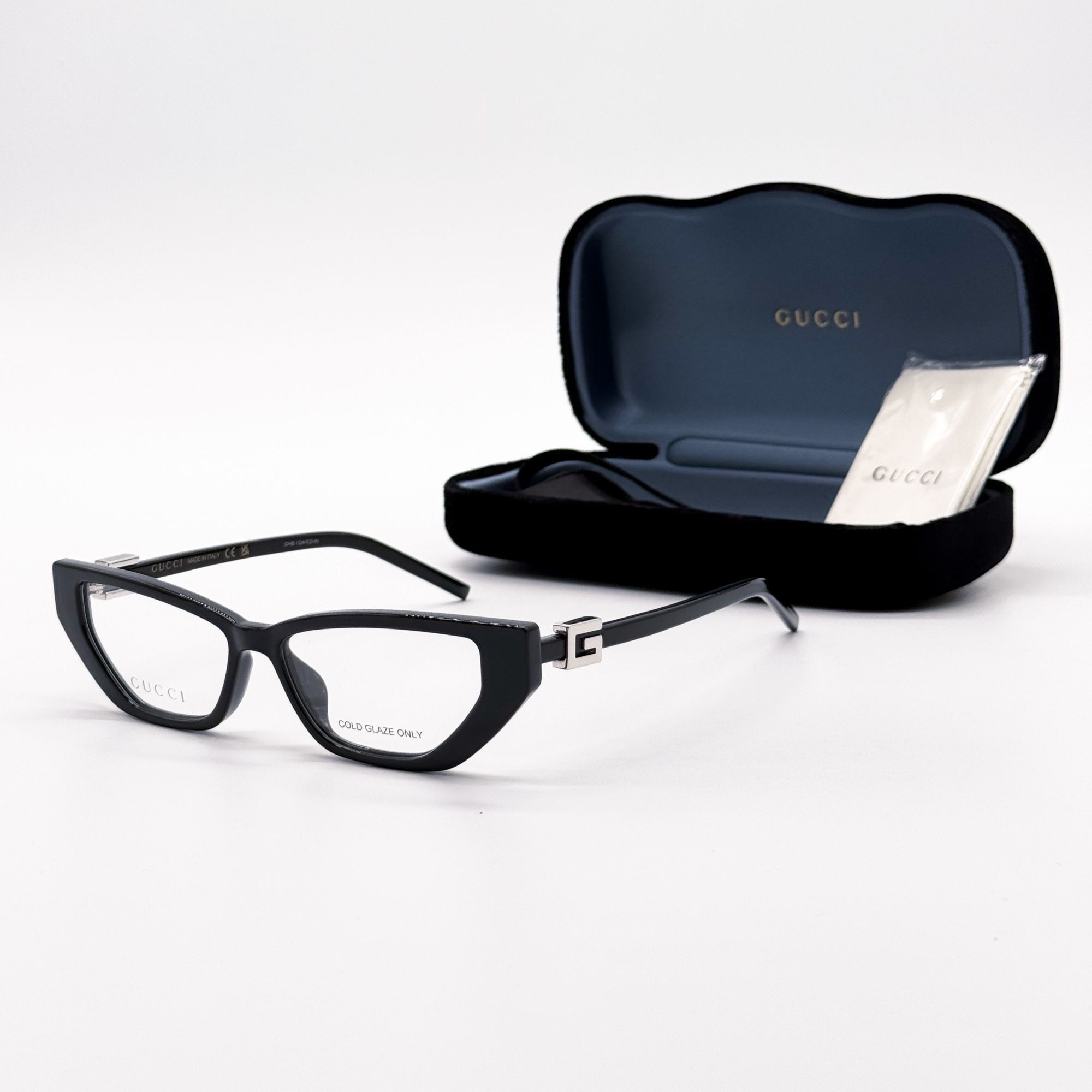 Gucci NEW GUCCI GG1683O 001 EYEGLASSES WOMEN BLACK EYEWEAR Size ONE SIZE - 1 Thumbnail
