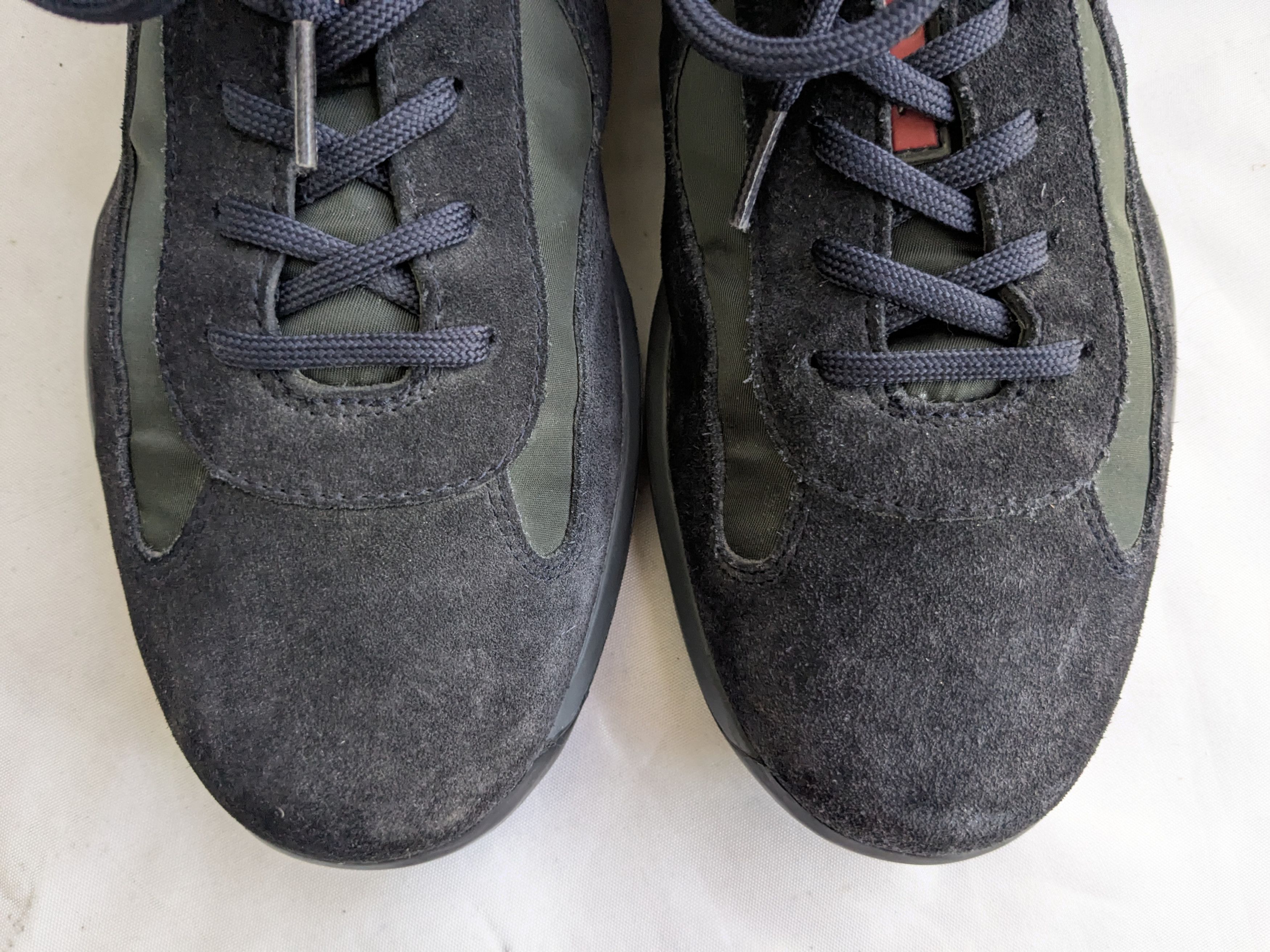 Prada Prada America's Cup Sneakers Navy Blue 9.5 Low suede Size US 9.5 / EU 42-43 - 3 Thumbnail