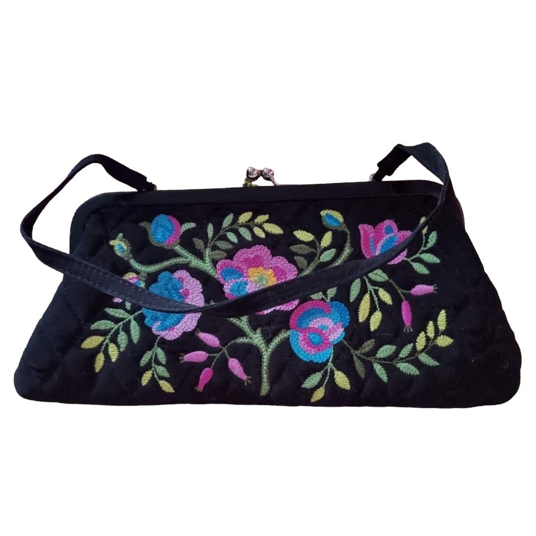 Vera Bradley NEW VERA BRADLEY VERONIQUE CLUTCH-CREWEL EMBROIDERY-QUILTED Size ONE SIZE - 1 Thumbnail