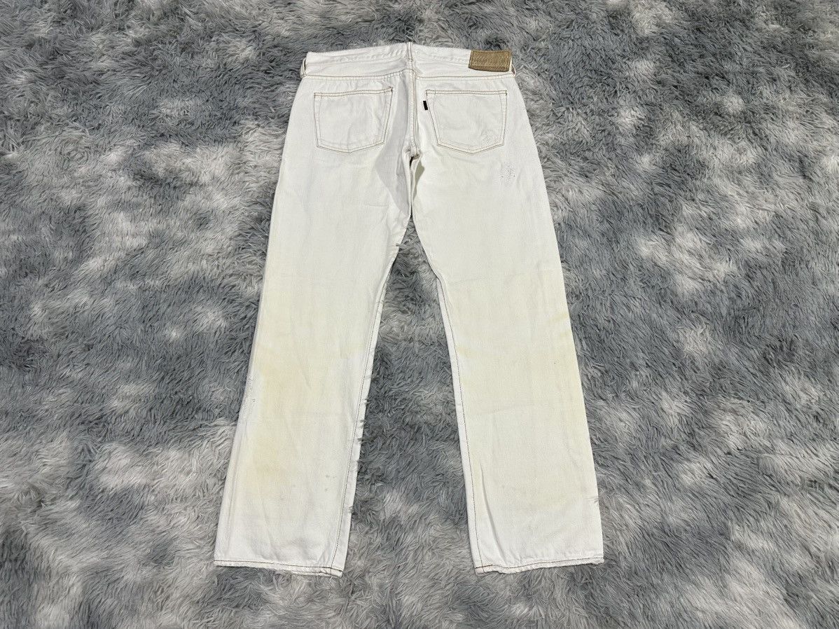 GOA 🔥Y2K Archived G.o.a White Denim Snakeskin Size US 30 / EU 46 - 6 Thumbnail