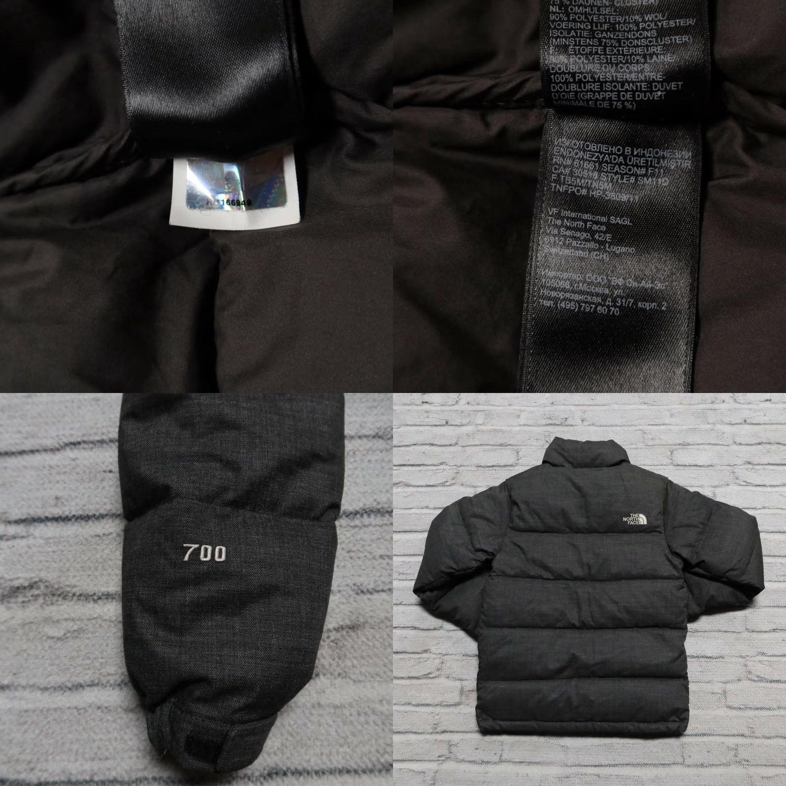 The North Face VINTAGE North Face Nuptse 700 Quilted Down Puffer Jacket Grey S Mens Size US S / EU 44-46 / 1 - 8 Thumbnail