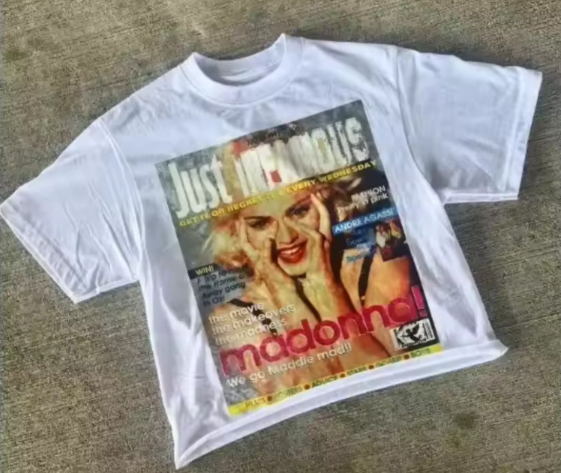Other Street Retro Star Madonna Headline Magazine Print T-Shirt Size US M / EU 48-50 / 2 - 1 Thumbnail