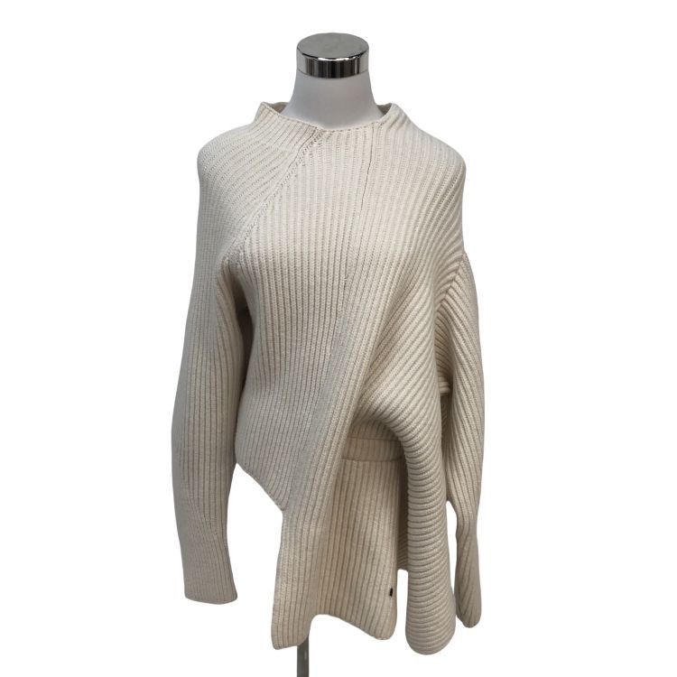Louis Vuitton Louis Vuitton Ribbed Knit Sweater White Size S Size S / US 4 / IT 40 - 1 Thumbnail