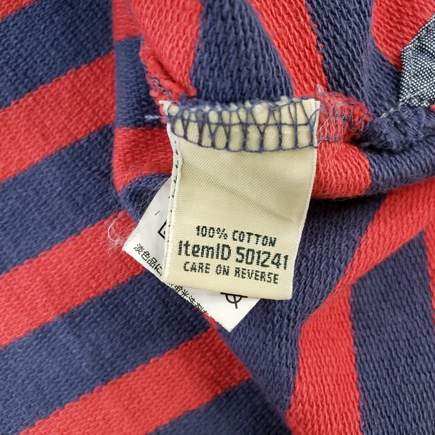 Vintage L.L. Bean Mens Henley Shirt Large Red Blue Striped Long Sleeve Casual Size US L / EU 52-54 / 3 - 7 Thumbnail