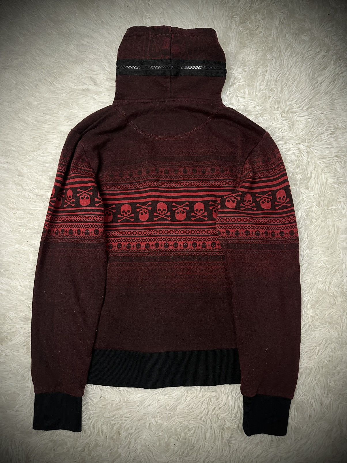 If Six Was Nine 💥rare💥 in the attic bono skull maroon hoodie Size US L / EU 52-54 / 3 - 8 Thumbnail