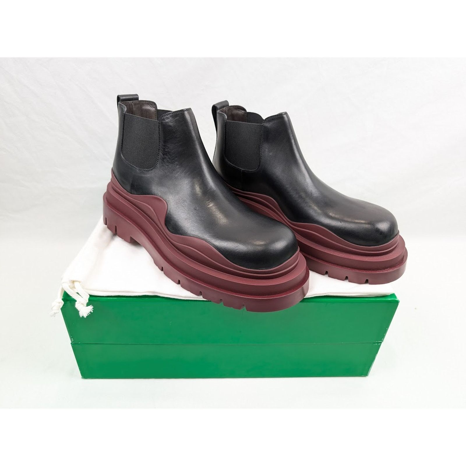Bottega Veneta o1rshd1 Military Calf Tire Boots in Black Size US 10.5 / EU 43-44 - 19 Thumbnail