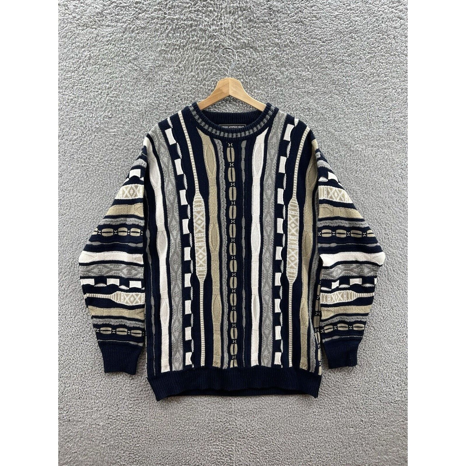 Other ASG USA Coogi Style 3D Knit Pullover Acrylic Sweater Size US L / EU 52-54 / 3 - 1 Thumbnail
