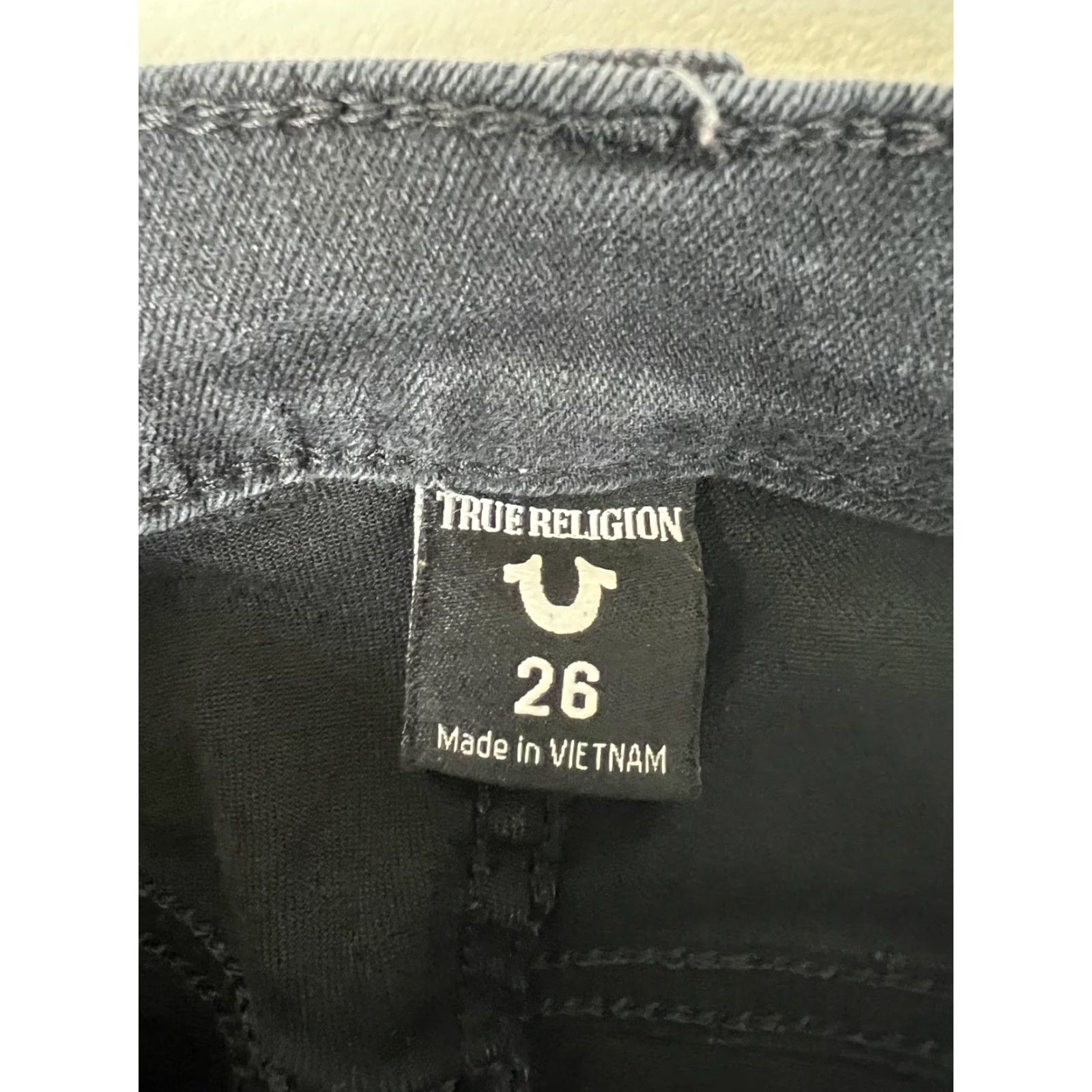 True Religion VINTAGE? No — True Religion Halle Jeans Womens 26 Blue High Rise Super Skinny Stretch Denim Jeans Size 26" / US 2 / IT 38 - 5 Thumbnail