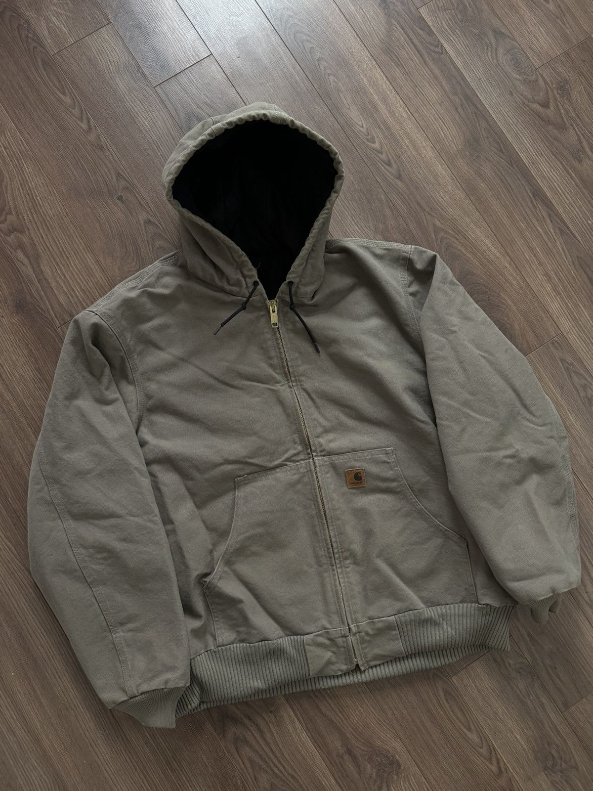 Carhartt Carhartt J130 Beige quilted flannel jacket coat Size US XL / EU 56 / 4 - 1 Thumbnail