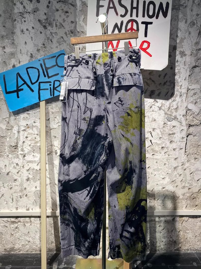Y's Y's size 1 Graffiti Straight Leg Pants Size US 28 / EU 44 - 8 Thumbnail