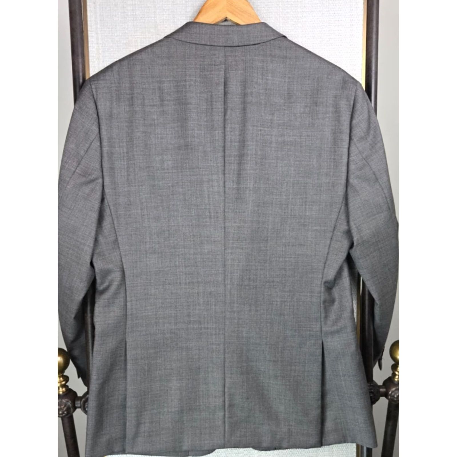 Theory Theory Mens Soft Wool/Silk Notch Lapel Double Vented Fully Lined Jacket Gray Size US XS / EU 42 / 0 - 7 Thumbnail