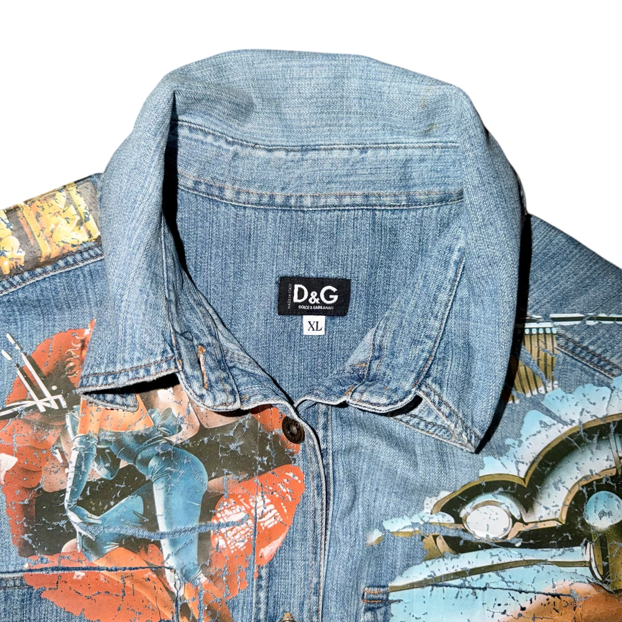 Dolce & Gabbana DOLCE&GABBANA AW2004 DENIM VEST Size US XL / EU 56 / 4 - 3 Thumbnail