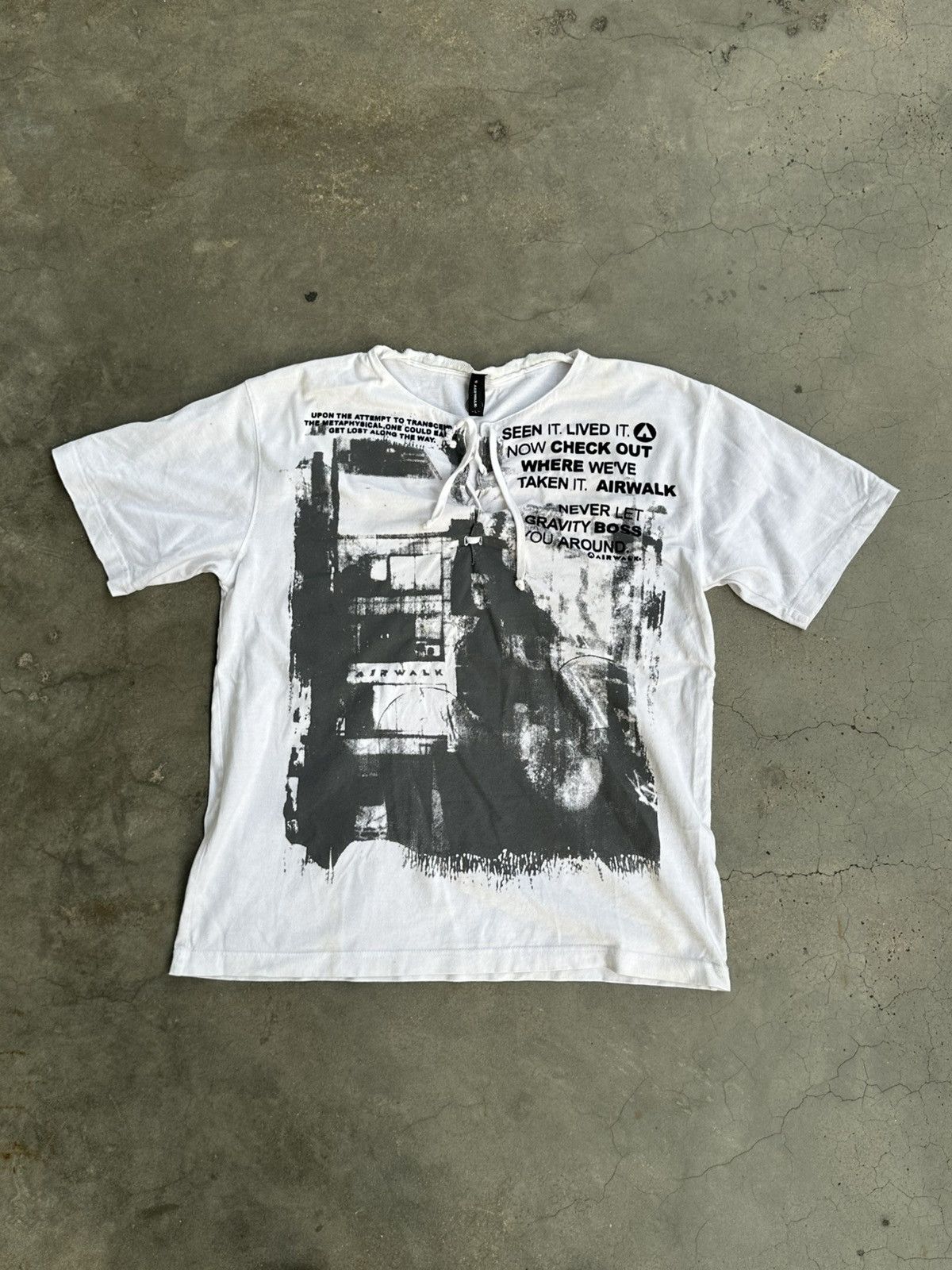 Airwalk Y2K Airwalk Laces Poem Shirt Goth Punk Size US M / EU 48-50 / 2 - 1 Thumbnail