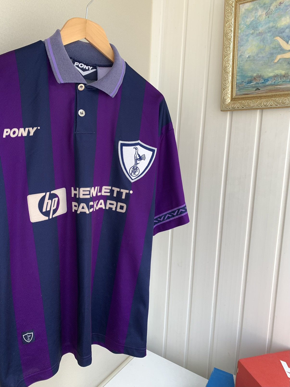 PONY Pony Tottenham Hotspur Vintage 1995-1997 Away Shirt Size L Size US L / EU 52-54 / 3 - 2 Thumbnail