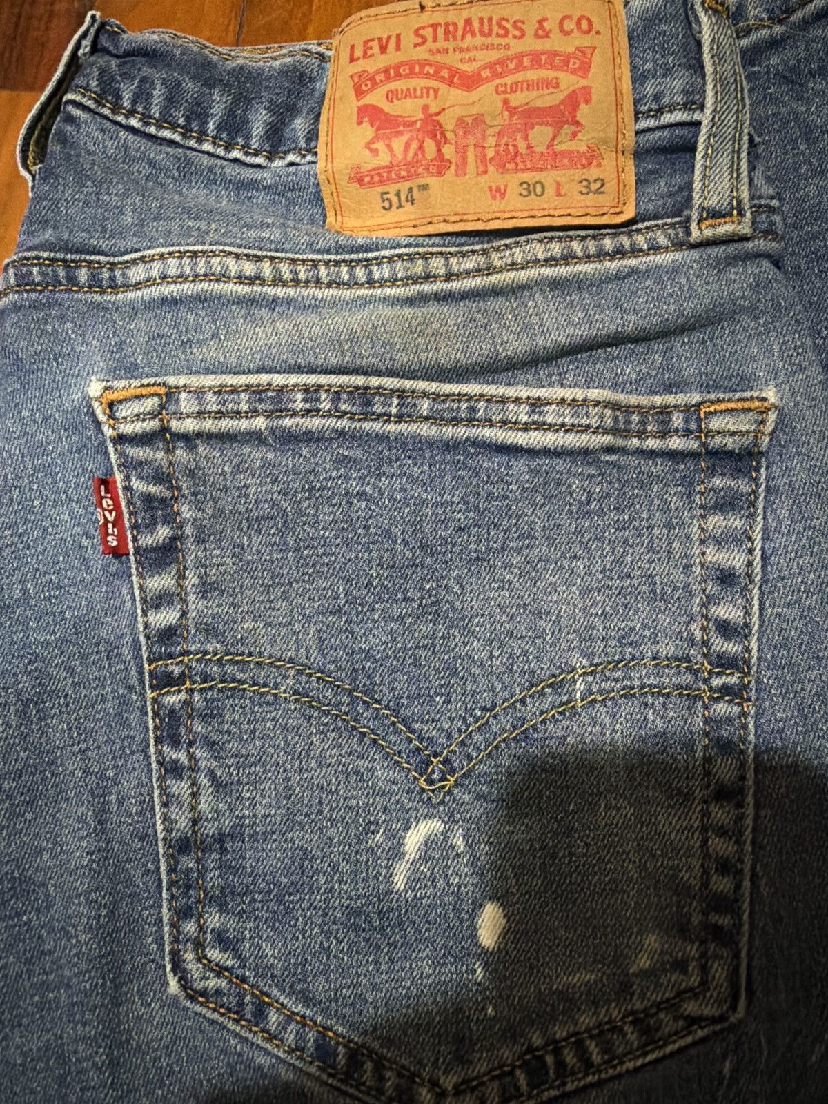 Levi's Levi's 514 straight-fit splatter denim jeans Art Custom Size US 30 / EU 46 - 3 Thumbnail