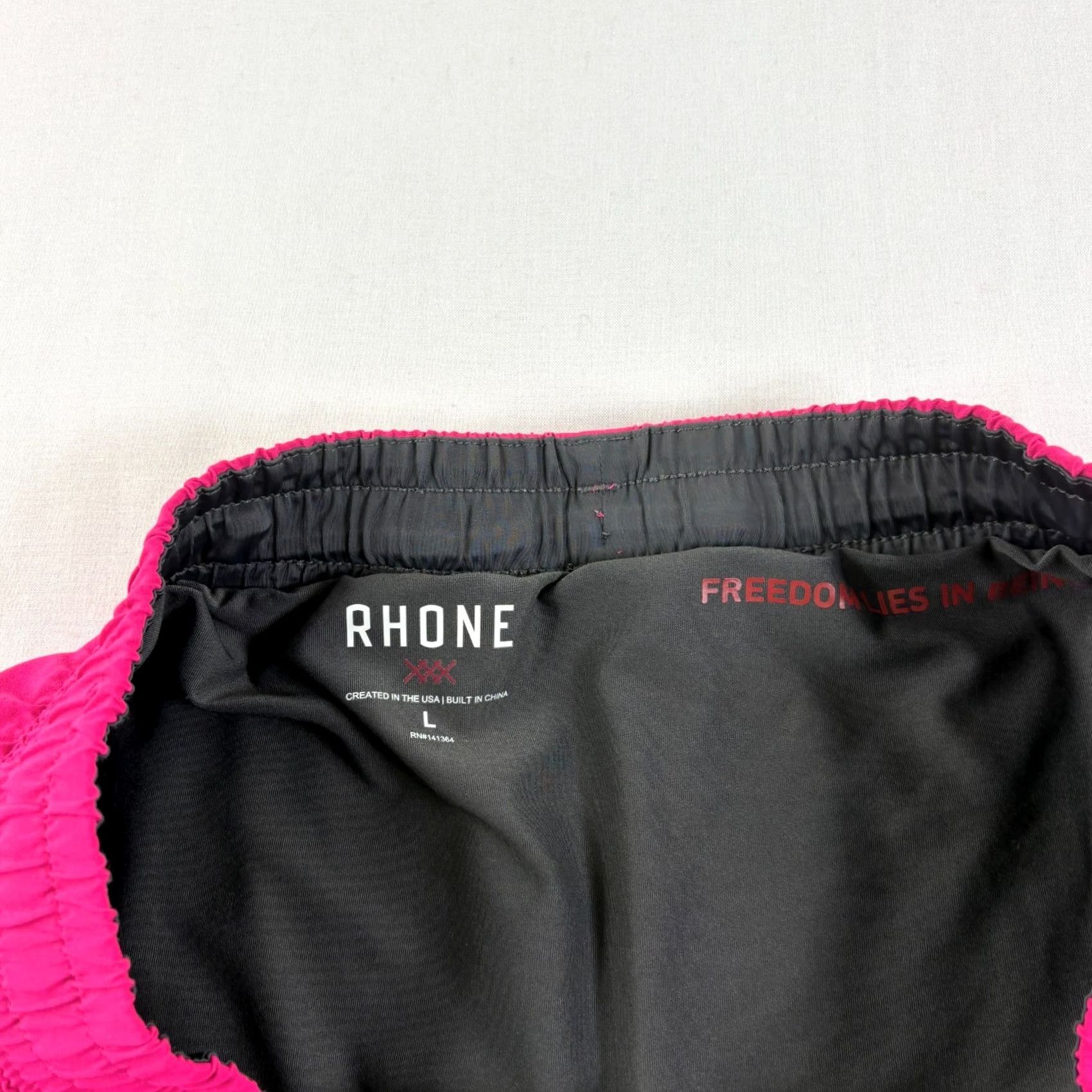 Rhone Rhone Shorts Mens Large Pink Athletic Lined Gym Training Performance Running Size US 33 - 5 Thumbnail