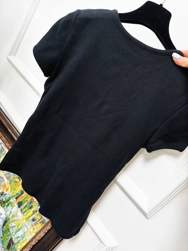 Chanel Chanel 23C Embroidered Sequin Letter T-shirt Size M / US 6-8 / IT 42-44 - 3 Thumbnail