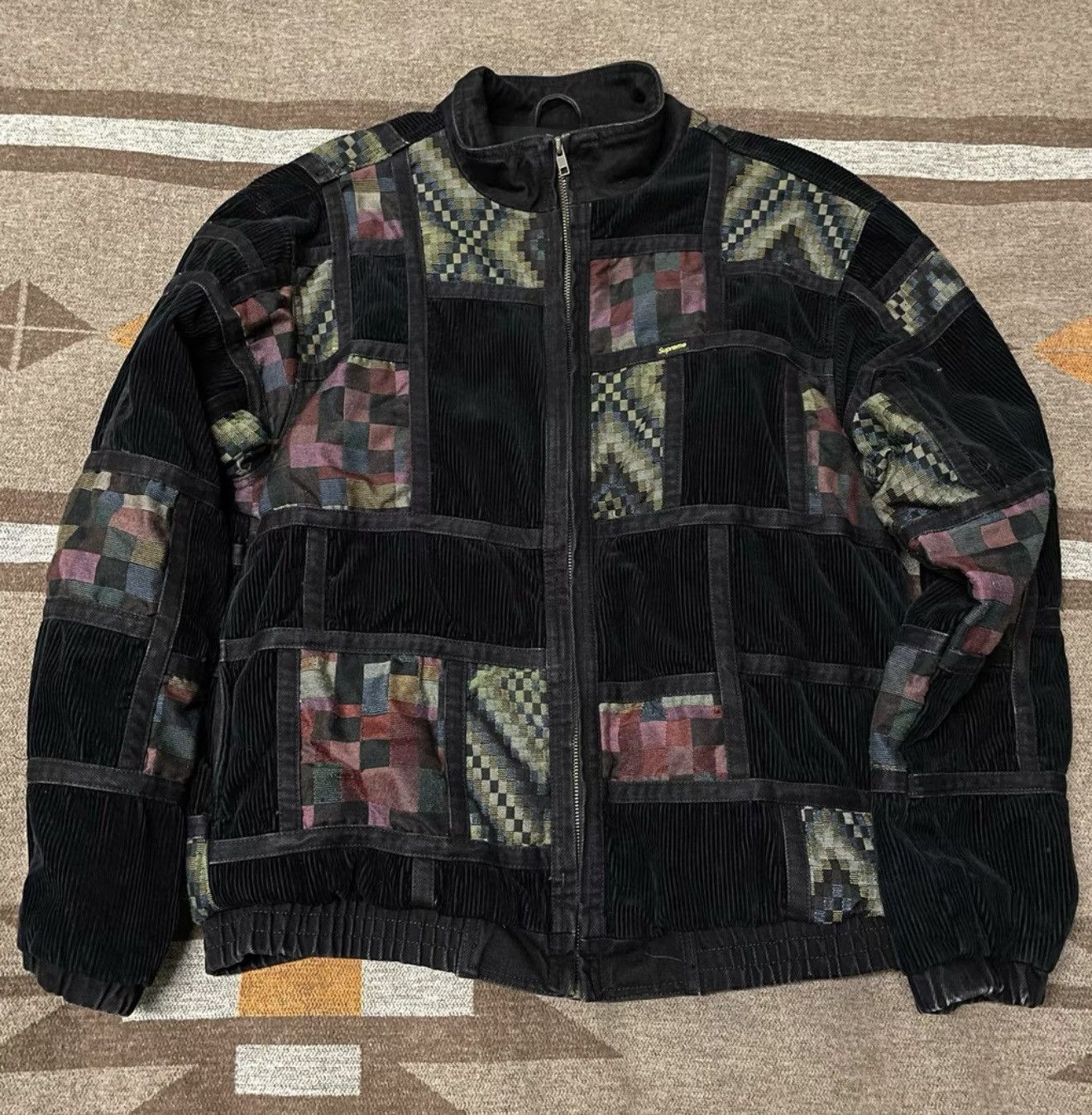 Supreme Supreme corduroy patchwork denim Jacket washed black Size US L / EU 52-54 / 3 - 1 Thumbnail