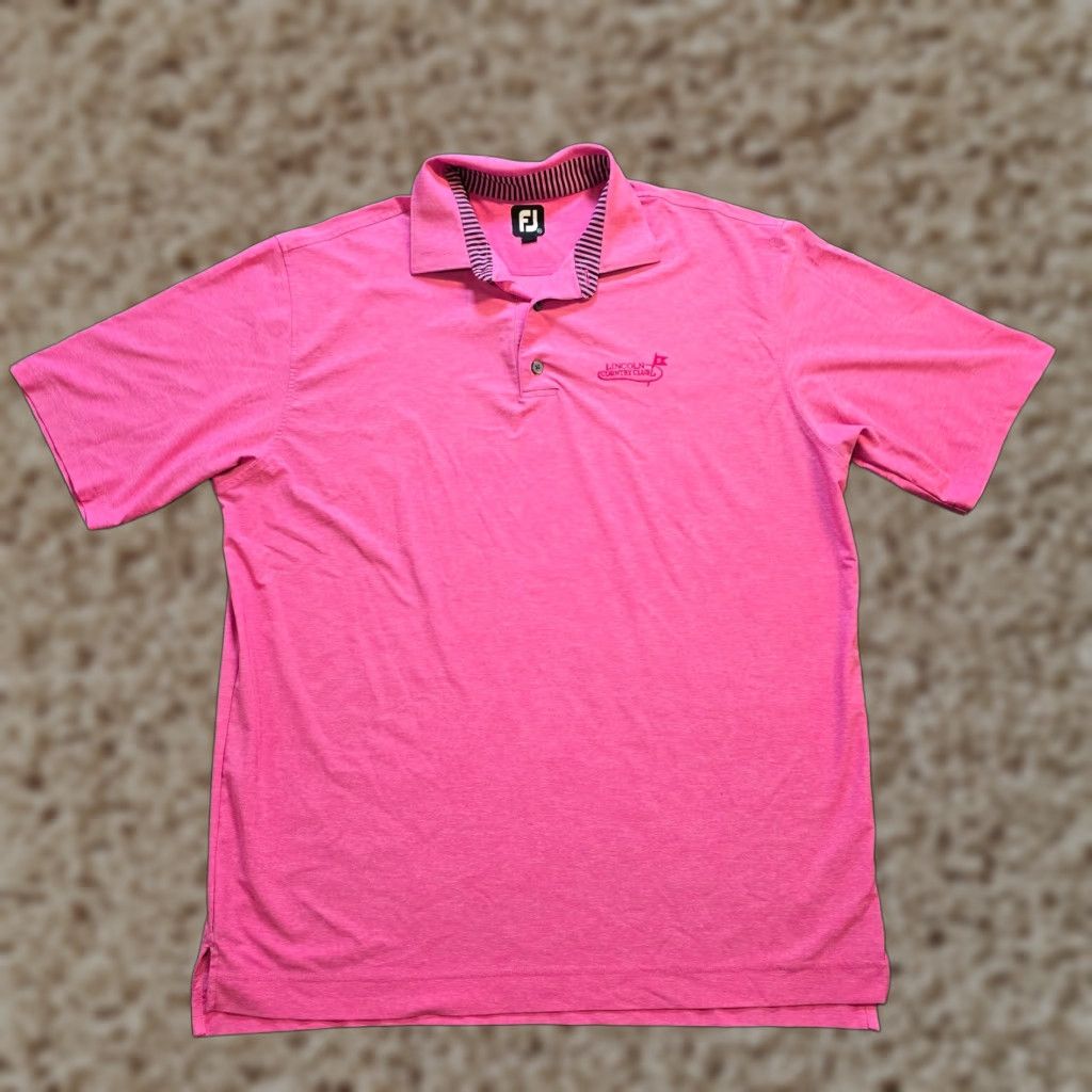 Footjoy FootJoy Polo Shirt Mens XL Pink Golf Performance Stretchy Casual Capsule Size US XL / EU 56 / 4 - 1 Thumbnail