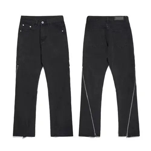 Other washed fade flare zipper jeans Size US 34 / EU 50 - 4 Thumbnail