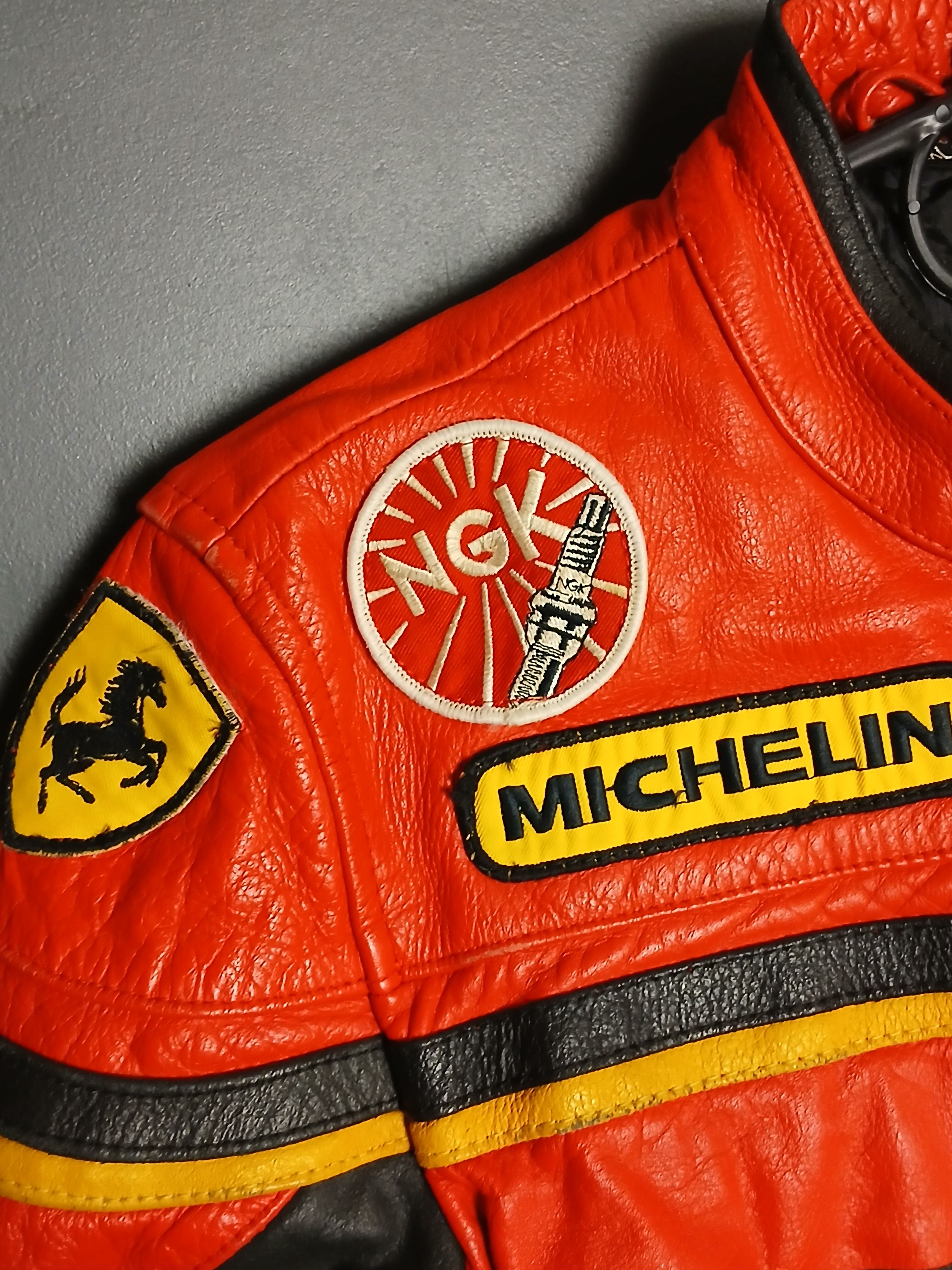 Ferrari F1 Racing Kids Leather Jacket