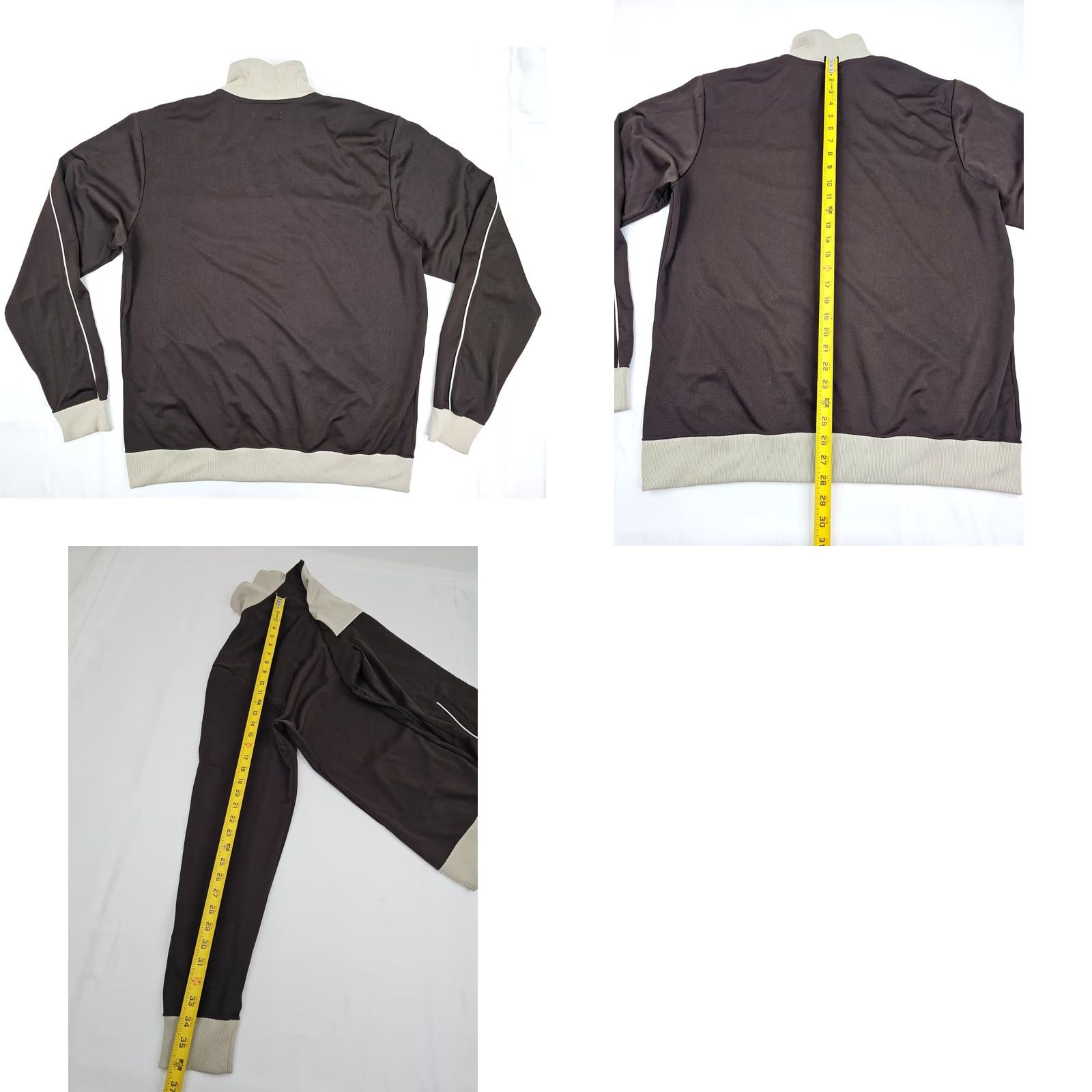 Hurley Hurley Y2K Full Zip Jacket Sweater Embroidered Logo Mens XL Beige Brown EUC Size US XL / EU 56 / 4 - 8 Thumbnail
