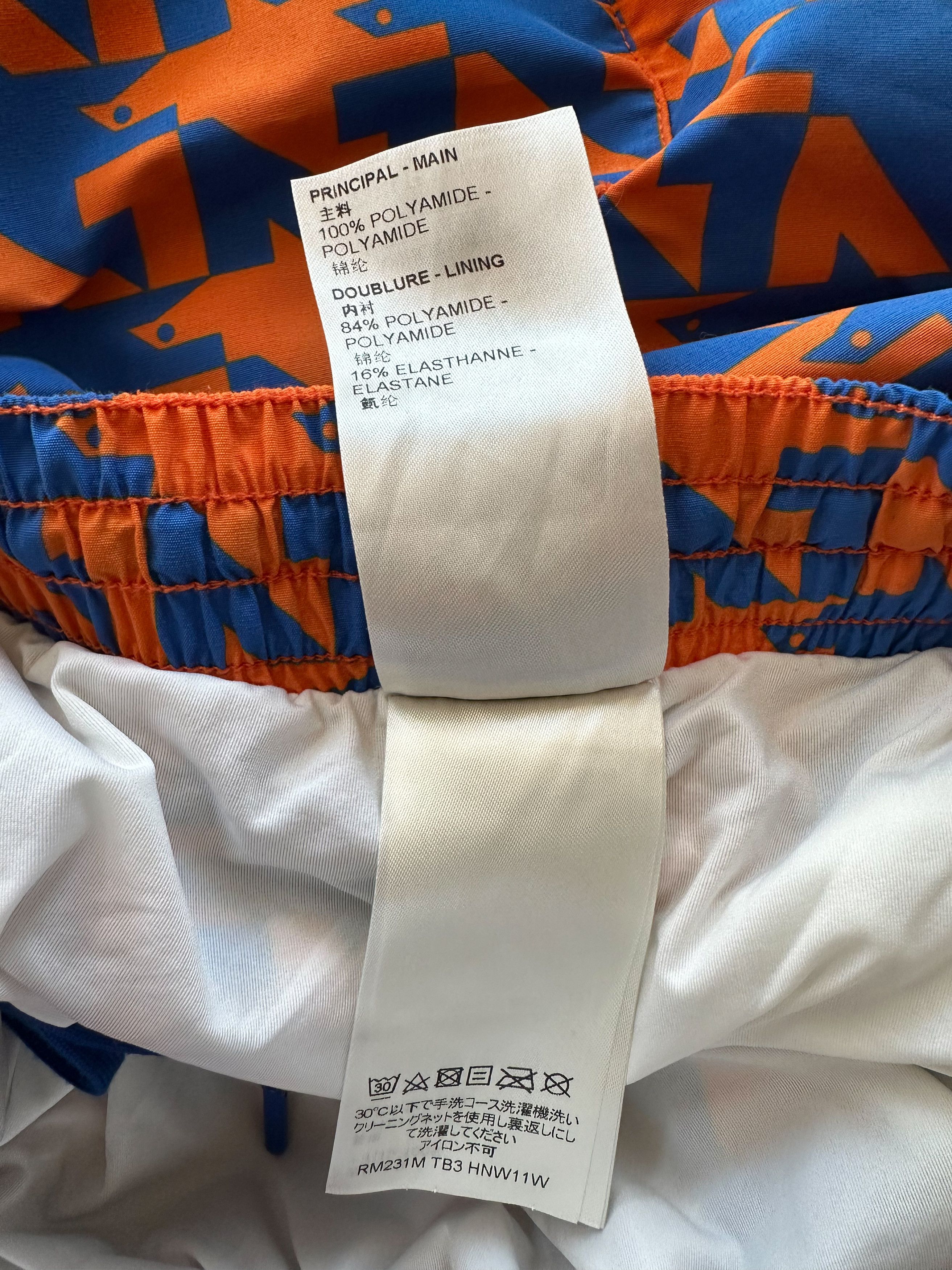 Louis Vuitton Louis Vuitton Blue & Orange Dove Print Swimshorts Size US 36 / EU 52 - 6 Thumbnail
