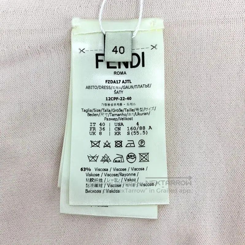 Fendi Fendi Pink Stretch Fabric Women's Dress . Size M / US 6-8 / IT 42-44 - 8 Thumbnail