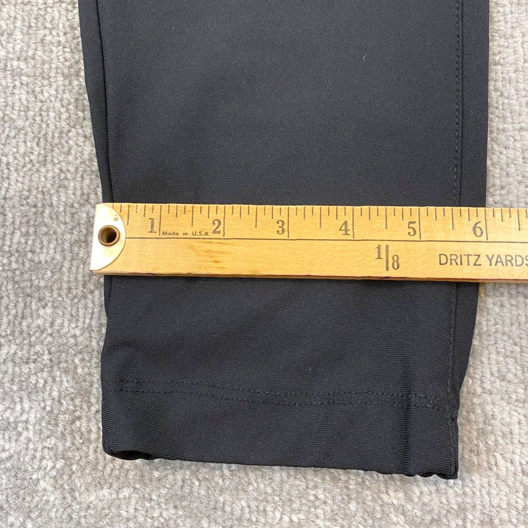 UES Clothing Cuts Clothing AO Pants Mens Large Slim Fit Black 32x27.5 Jogger Slim Tapered 5-Pocket Zipper Logo Embroidered L1085 Size US 33 - 6 Thumbnail