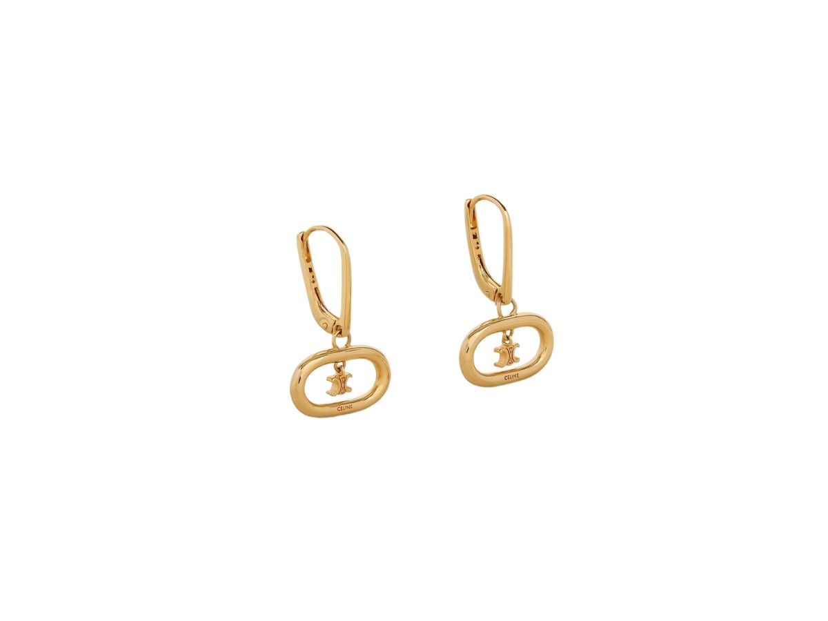 Celine o1loc1c0226 Size :OS/Triomphe Mobile Earrings in Golden Size ONE SIZE - 3 Thumbnail