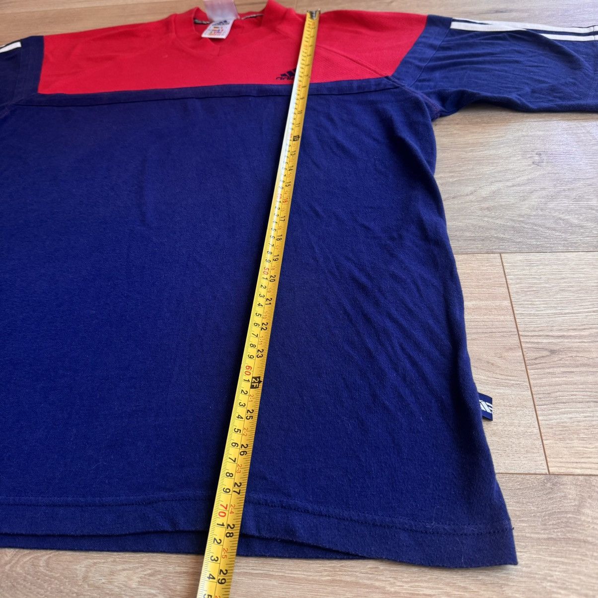 Adidas Vintage Adidas T-shirt 90s Three Stripes Men’s XL Blue Red Size US XL / EU 56 / 4 - 6 Thumbnail