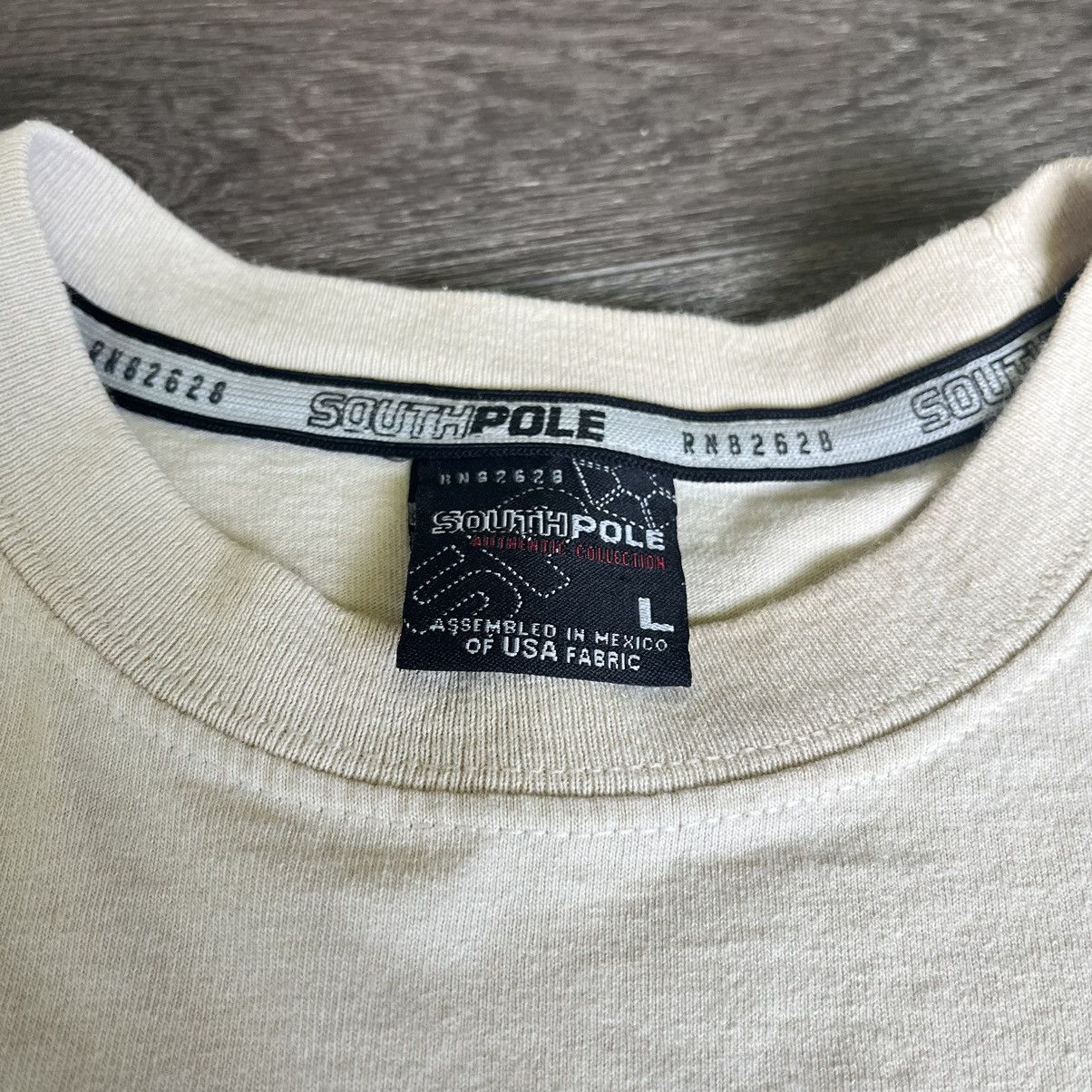 Southpole Vintage South Pole Affliction Style Zipper Logo Graphic Tee Size US L / EU 52-54 / 3 - 4 Thumbnail