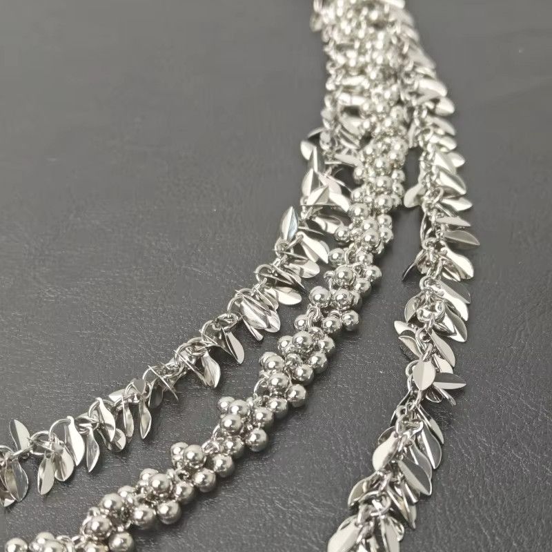 Jewelry Copper Flower Three layers Minimalism Pants Waist Chain Size ONE SIZE - 3 Thumbnail