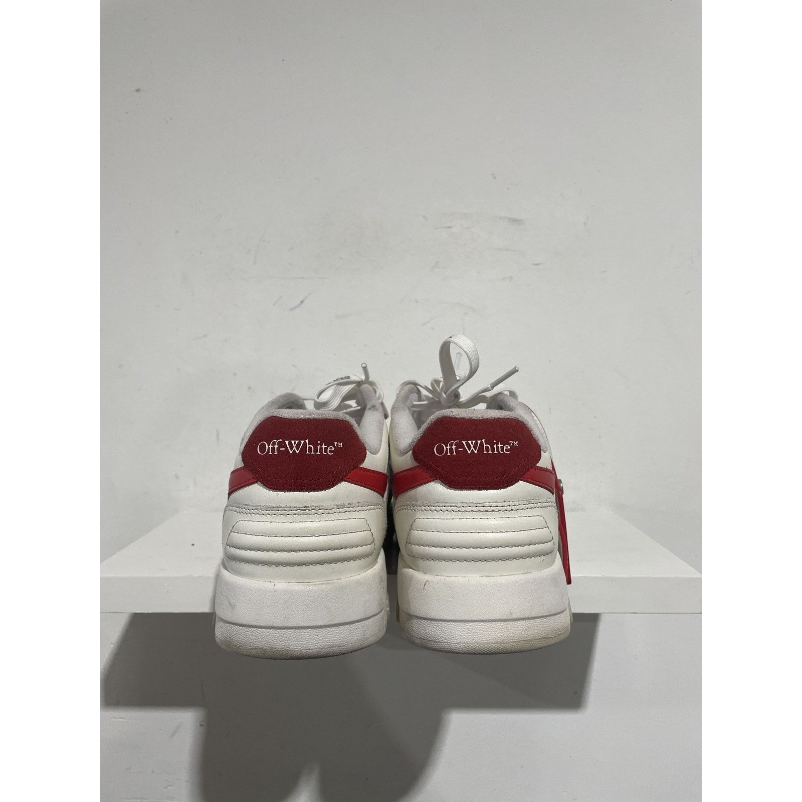 Off-White OFF-WHITE OUT OF OFFICE WHITE/RED SNEAKER SIZE 9.5 PREOWNED Size US 9 / EU 42 - 4 Thumbnail
