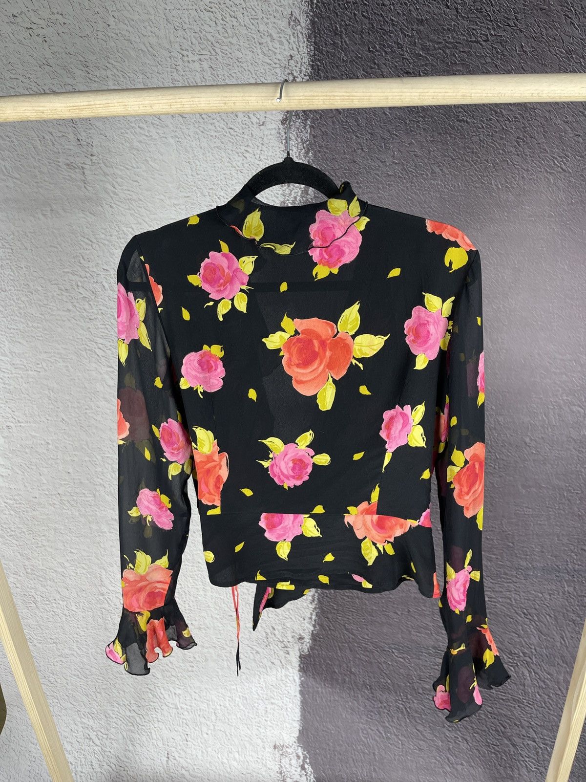 Escada Escada 100% Silk flower floral pattern top blouse Size XS / US 0-2 / IT 36-38 - 11 Thumbnail