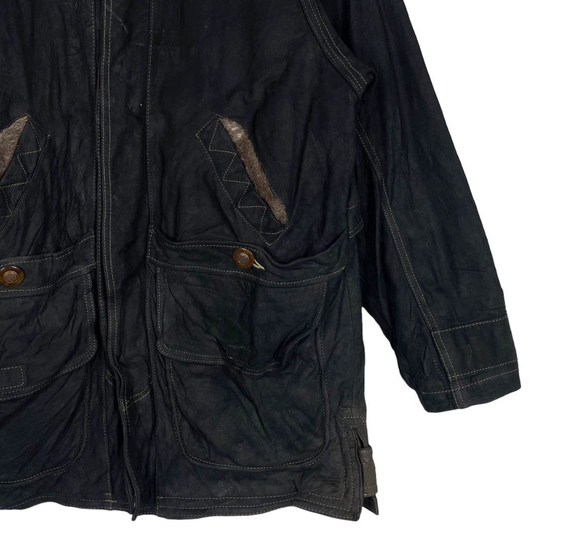 ABAHOUSE × Japanese Brand ARCHIVAL💥ABAHOUSE CHORE MOLESKIN LEATHER JACKET Size US M / EU 48-50 / 2 - 6 Thumbnail