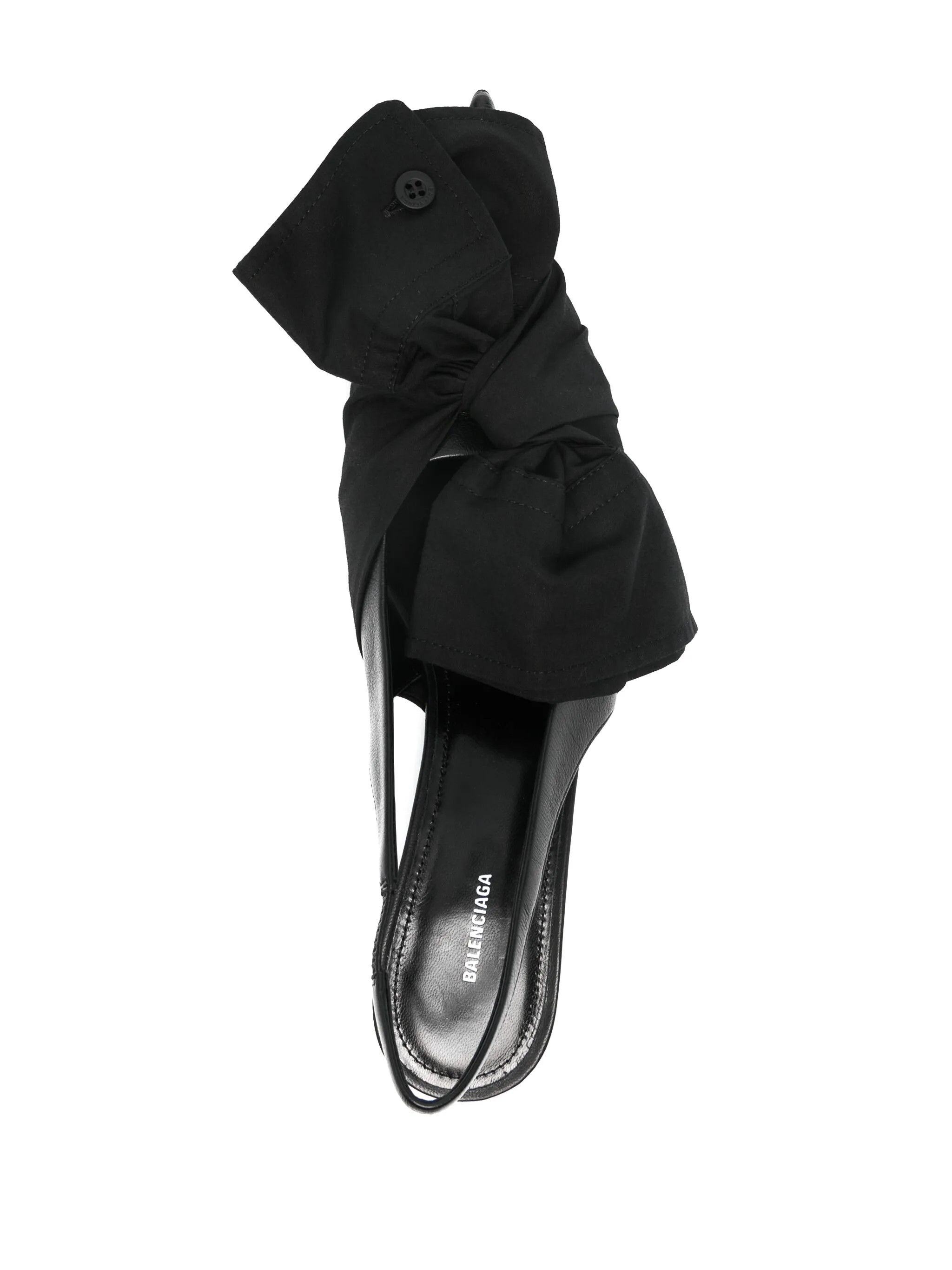 Balenciaga o1y0625 Slingback Pumps in Black Size US 7 / IT 37 - 4 Thumbnail
