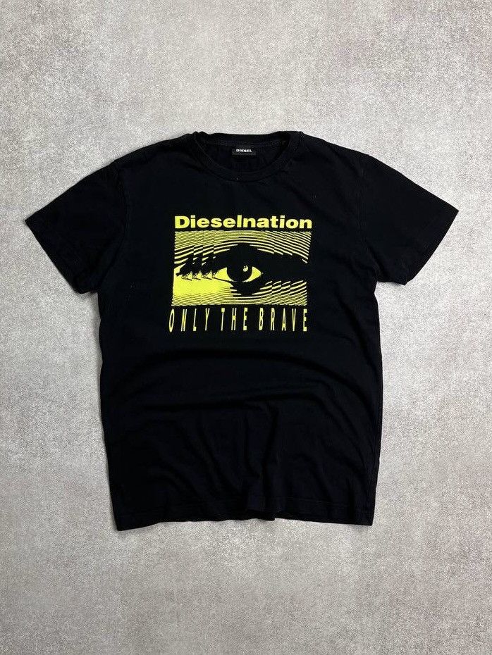 Diesel × Vintage VINTAGE DIESEL DIESELNATION ONLY THE BRAVE BOXY T-SHIRT L Size US L / EU 52-54 / 3 - 1 Thumbnail