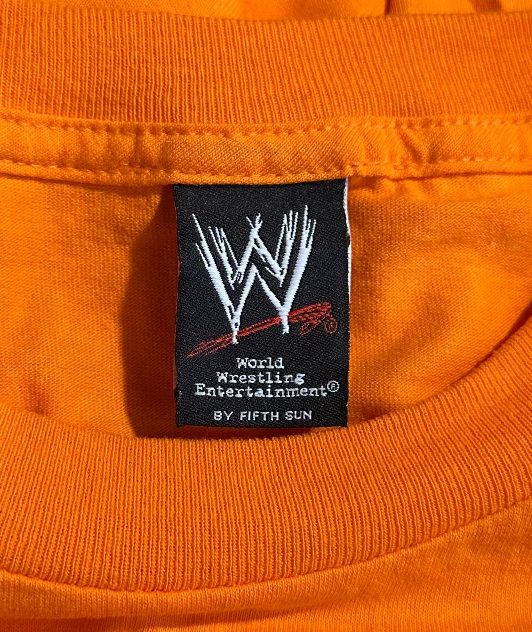 WWE Rare John Cena WWE World wrestling t-shirt Orange cotton Size US XXL / EU 58 / 5 - 7 Thumbnail