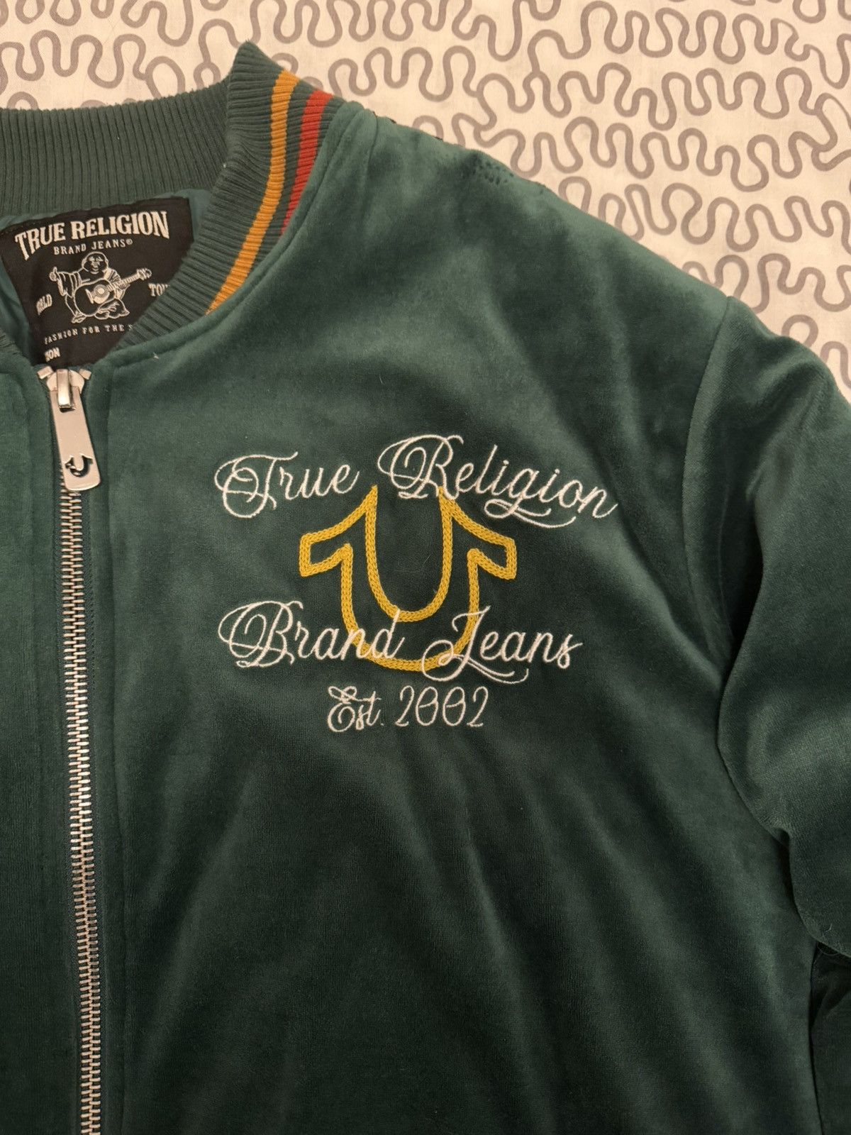 True Religion True Religion Western Velvet Bomber Jacket Size US XL / EU 56 / 4 - 2 Thumbnail