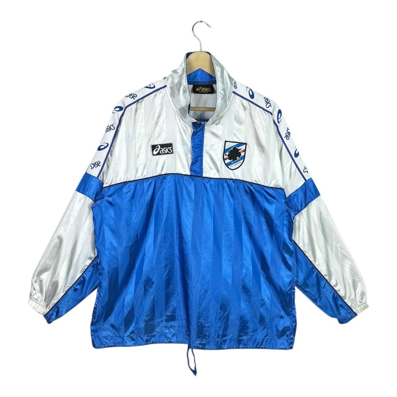 Asics Vintage 1995-96 UC Sempdoria Asics Half Zip Sweater Jacket Size US L / EU 52-54 / 3 - 1 Thumbnail