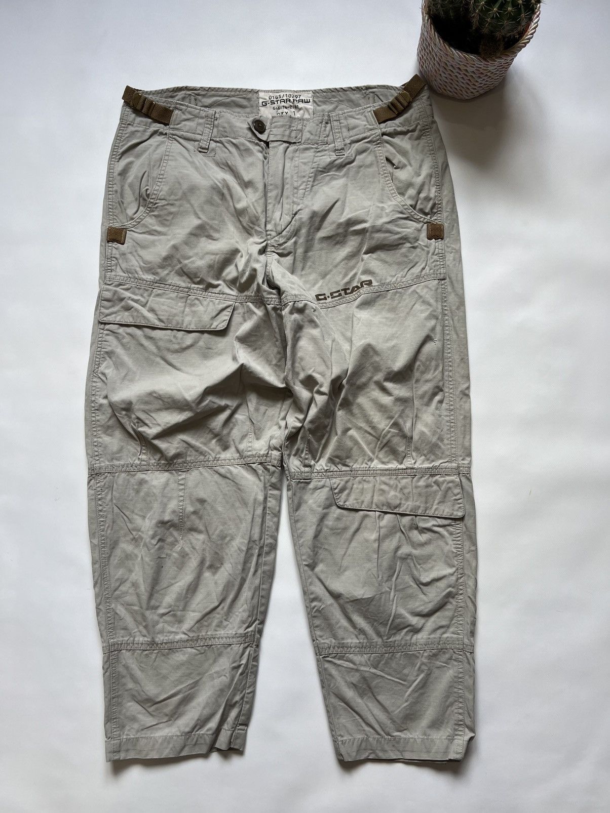 G-Star Vintage Y2K G-star RAW White Pants Cargo Size US 34 / EU 50 - 1 Thumbnail